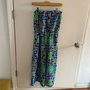 Summer strapless one piece